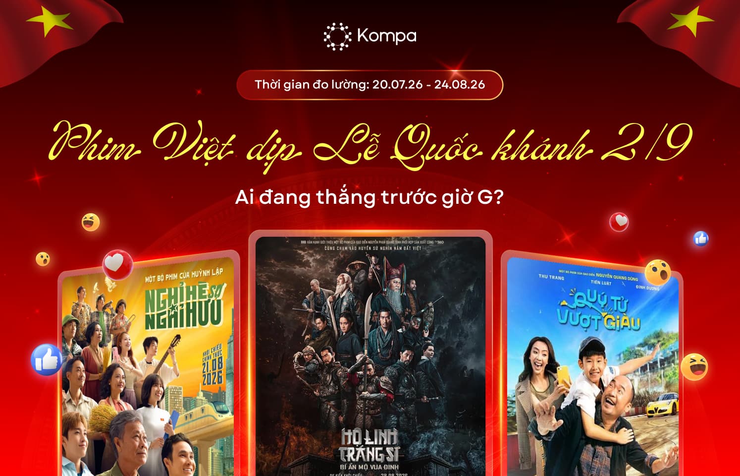 Đường đua phim Việt 2/9: Nghỉ Hè Sợ Nghỉ Hưu dẫn đầu thảo luận, nhưng ai mới là người thắng khi ra rạp?
