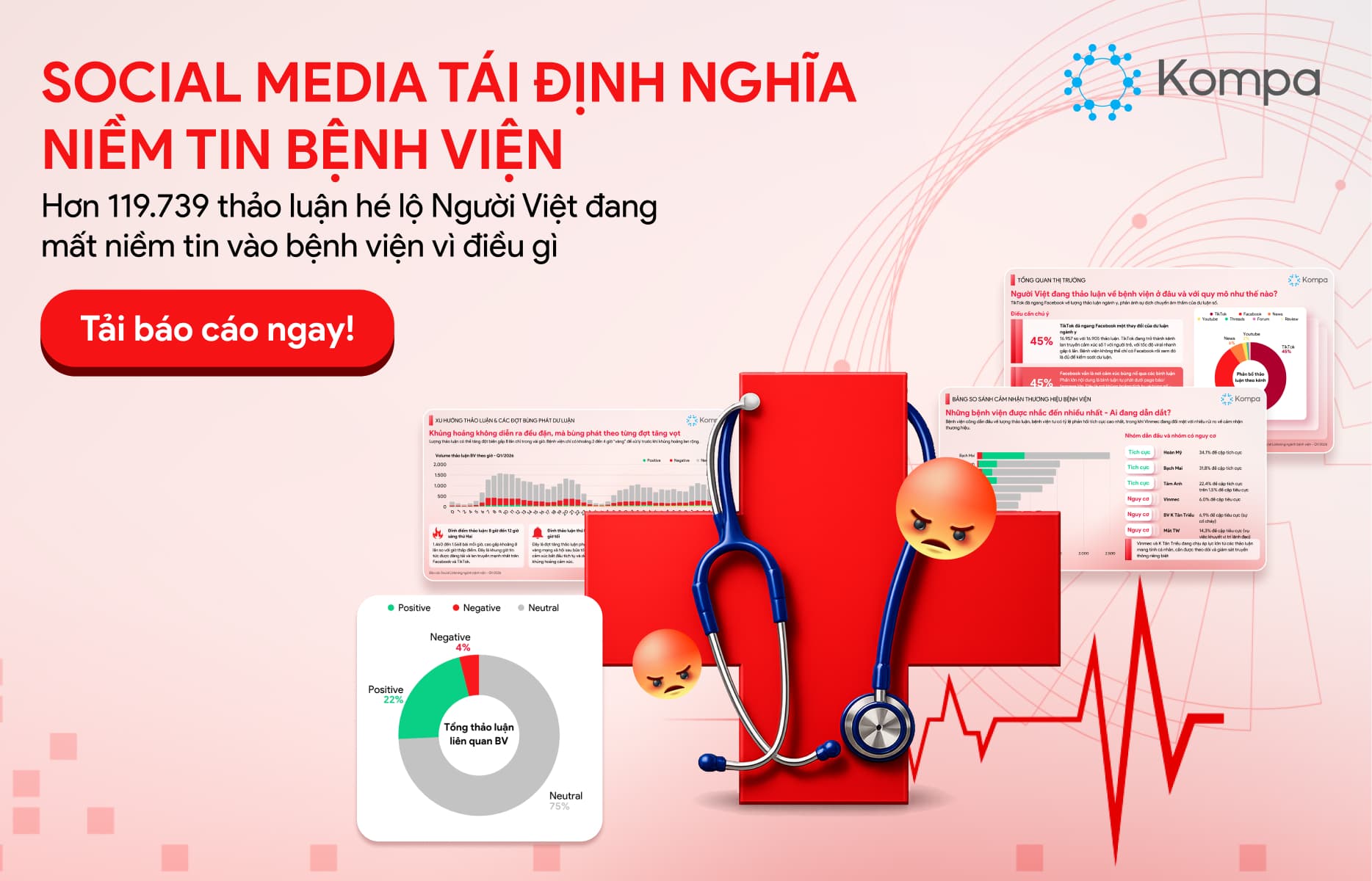 Ngành bệnh viện đang đối mặt với một “khoảng trống niềm tin” mới trên mạng xã hội
