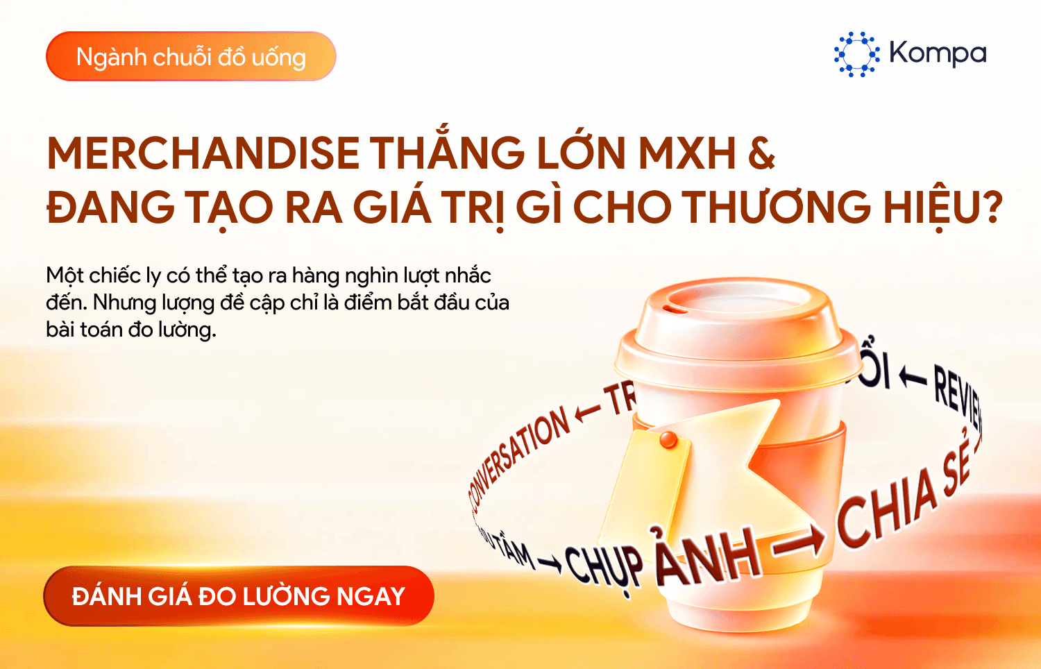 Social Listening ngành chuỗi đồ uống: Merchandise đang thắng lớn trên MXH, thương hiệu đang bán điều gì?