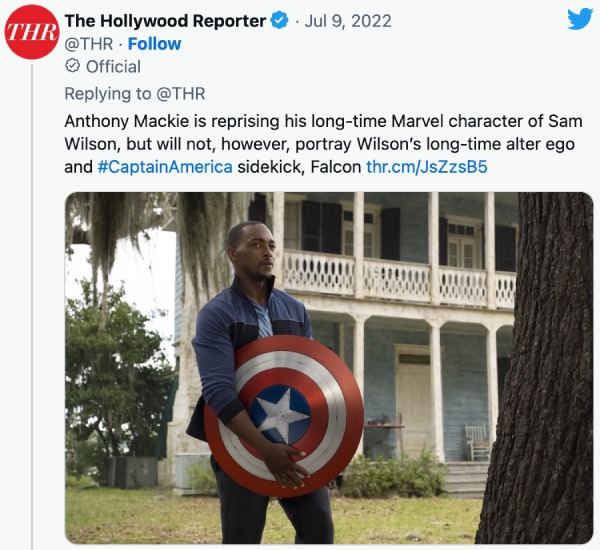 Bài Tweet của Hollywood Reporter