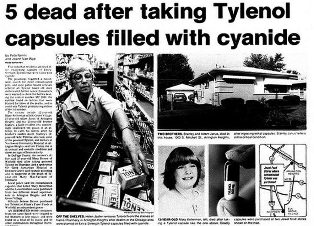 Bài báo về khủng hoảng của Tylenol