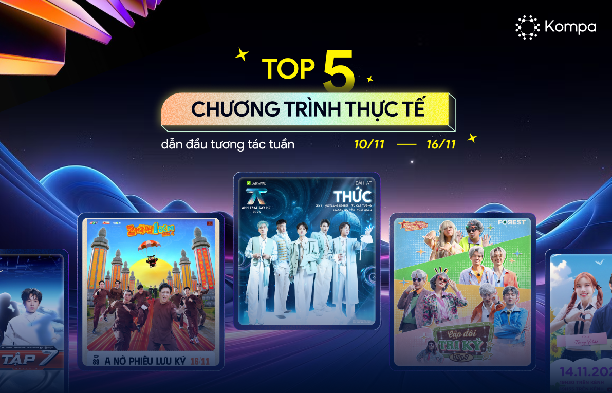 bxh chương trình thực tế
