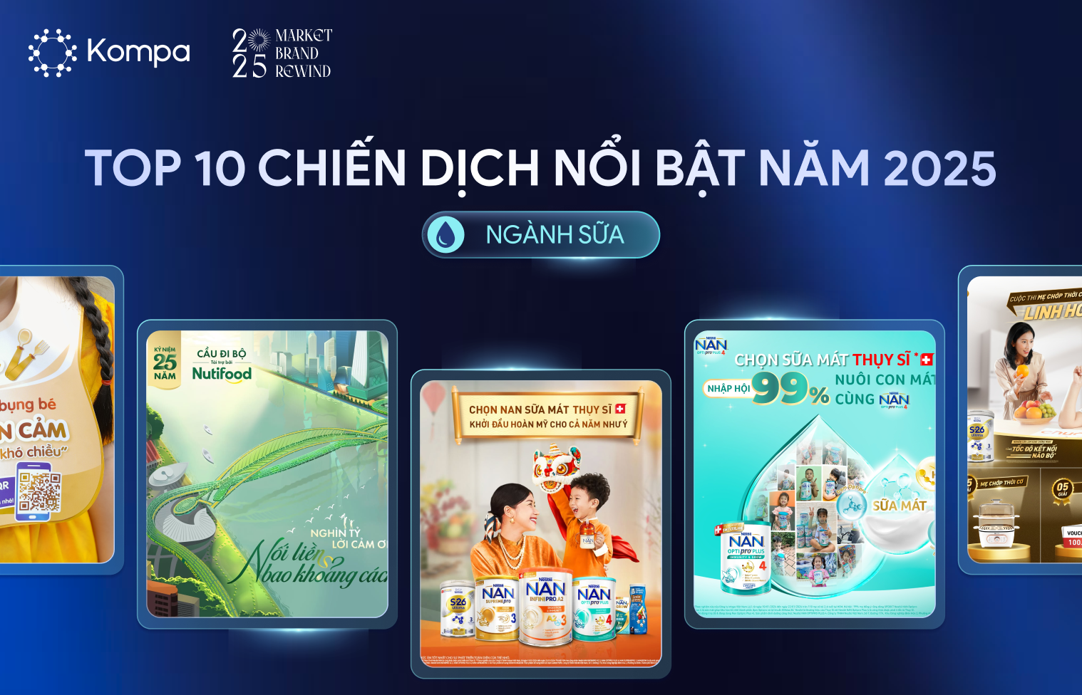Top chiến dịch ngành sữa 2025