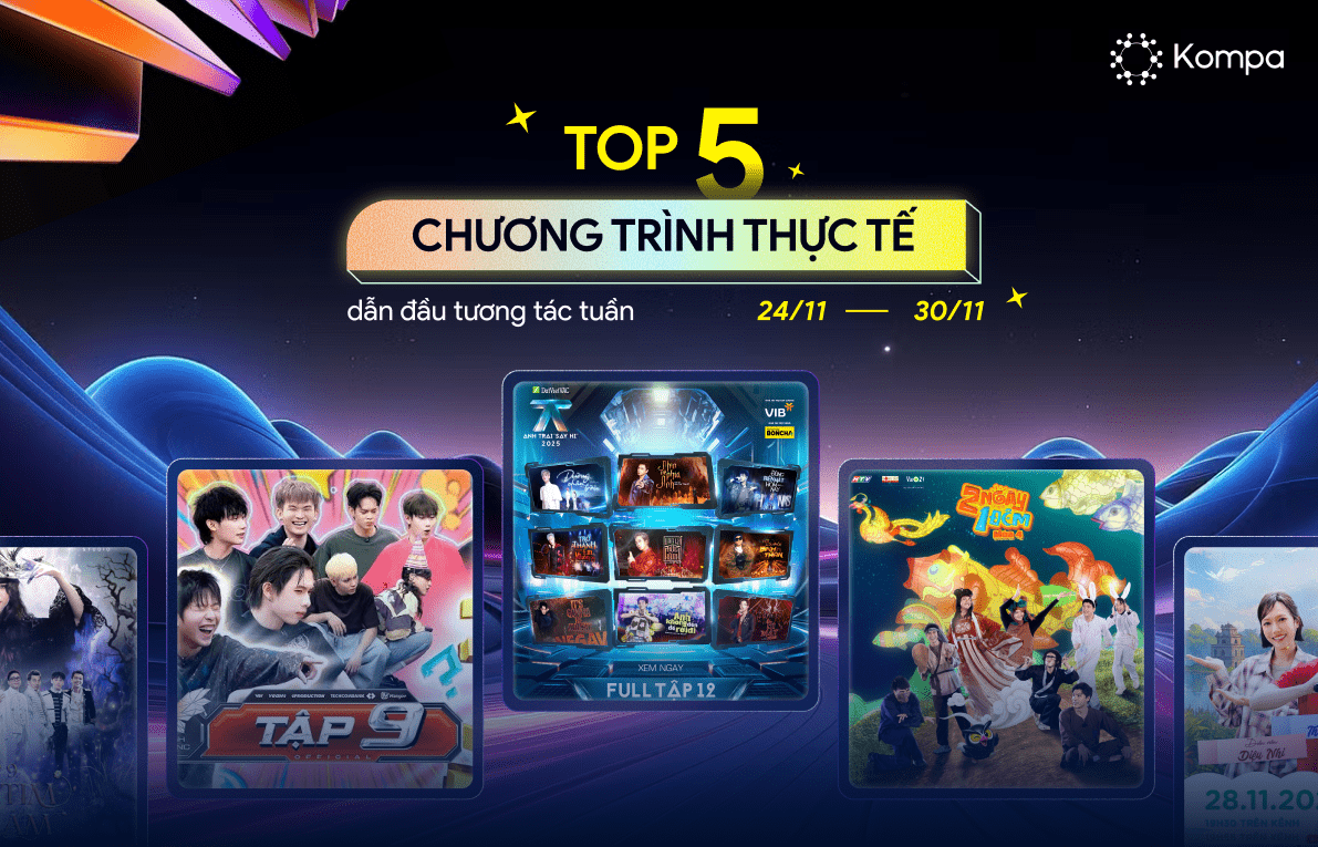 bxh chương trình thực tế