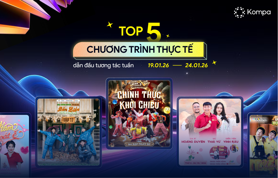 BXH Chương trình thực tế